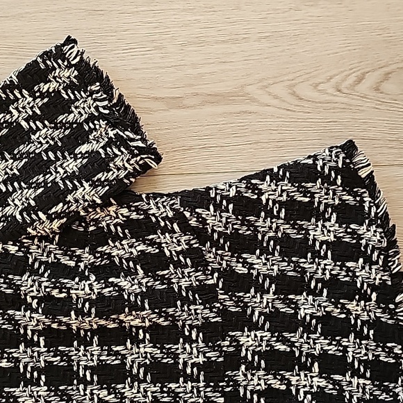 Zara Tweed Houndstooth Peplum, Sm - Picture 3 of 12